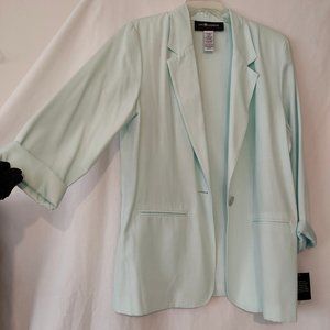Sag Harbor Petite Jacket, 14P, Light Green